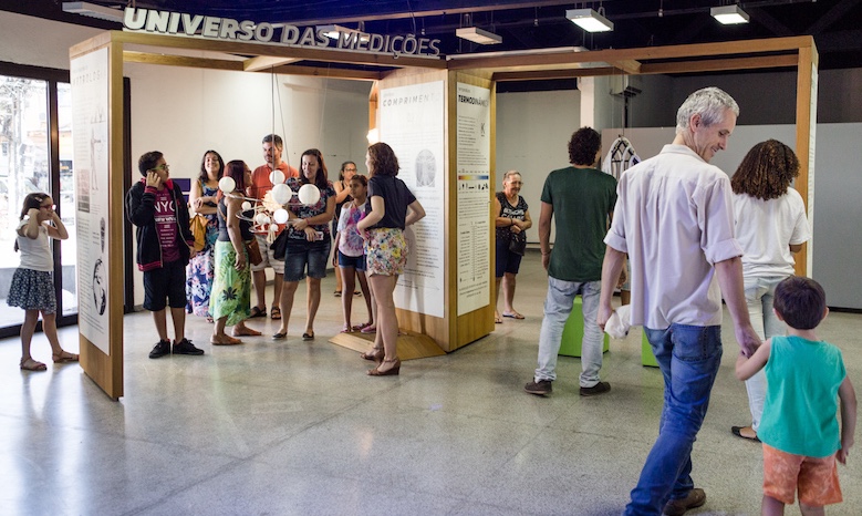 Vista da exposição Universo das Medições